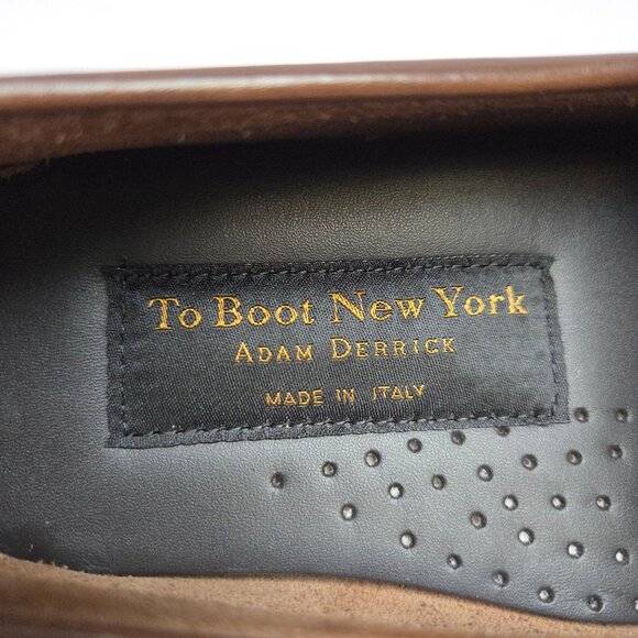 NWB To Boot New York Adam Derrick Harper Leather Loafers Men's 8M Made In Italy - Picture 4 of 11